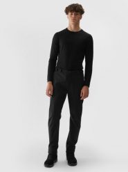 4F Spodnie softshellowe membrana 5000 męskie - czarne 3XL. Czarne spodnie materiałowe męskie 4f, m, bez wzorów, z dzianiny. W wyprzedaży za 139.99 zł.