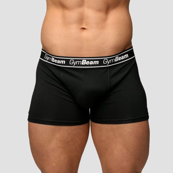 Bokserki męskie 3Pack. Czarne bokserki męskie GYMBEAM, m, bez wzorów, z bawełny. Za 106.90 zł.