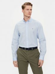 Tommy Hilfiger Koszula MW0MW30934 Błękitny Regular Fit. Niebieskie koszule męskie Tommy Hilfiger, m, bez wzorów, z bawełny, bez kołnierzyka, bez ramiączek. Za 209.99 zł.