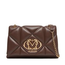 Torebka LOVE MOSCHINO. Brązowe torebki do ręki damskie Love Moschino, bez wzorów, klasyczne, bez dodatków. Za 829.99 zł.