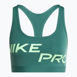 Biustonosz treningowy Nike Pro Swoosh Light Support. Zielone obuwie sportowe damskie Nike, bez wzorów, na fitness i siłownię. Za 129.99 zł.