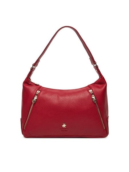 Beverly Hills Polo Club Torebka CEO-BHPC-C-003-08 Czerwony. Czerwone torebki do ręki damskie Beverly Hills Polo Club, bez wzorów, z materiału, bez dodatków. Za 229.99 zł.