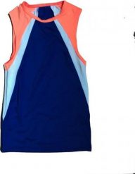 Męska koszulka kompresyjna z nylonu. Niebieskie t-shirty dla chłopców DREAMLIGHT, bez wzorów, z materiału, bez ramiączek. Za 86.95 zł.