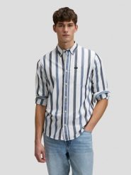 MESKA KOSZULA LEE BUTTON DOWN TONAL RIVET NAVY ST 112376576. Niebieskie koszule męskie Lee, m, bez wzorów, bez kołnierzyka, bez ramiączek. Za 139.99 zł.