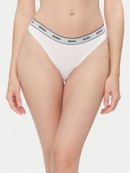 HUGO Komplet 3 par stringów Triplet Thong Stripe 50545680 Biały. Białe stringi damskie Hugo, m, bez wzorów, z bawełny. Za 189.99 zł.
