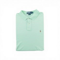Second life - Polo Ralph Lauren koszulka męska z krótkim rękawem - Stan dobry. Zielone koszulki sportowe męskie Ralph Lauren, l, bez wzorów, z materiału, bez kołnierzyka, bez ramiączek, na golfa. Za 97.94 zł.