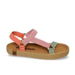 Sandały damskie plażowe MIAMI. Sandały damskie Aulp, bez wzorów, z jeansu, bez obcasa, na płaskiej podeszwie, bez zapięcia. Za 159.99 zł.