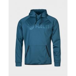 Bluza z kapturem męska Halti Dynamic. Niebieskie bluzy męskie Halti, m, bez wzorów, z kapturem. Za 449.99 zł.