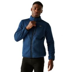 Męska Bluza Polarowa Barlee Marl Z Pełnym Zamkiem Błyskawicznym. Czarne bluzy męskie Regatta, m, bez wzorów, z dzianiny, bez kaptura. Za 154.99 zł.