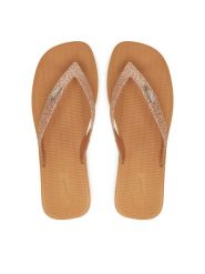 Melissa Japonki Melissa Sun Long Beach II Ad 35781 Brązowy. Brązowe klapki damskie Melissa, bez wzorów, z tworzywa sztucznego, bez obcasa. Za 129.99 zł.