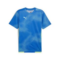 Męska koszulka individualFINAL PUMA Bluemazing Fizzy Apple Blue Yellow. Niebieskie koszulki sportowe męskie Puma, l, bez wzorów, bez kołnierzyka, bez ramiączek, do piłki nożnej. W wyprzedaży za 157.10 zł.