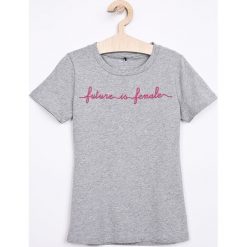 Name it - Top dziecięcy 134-176 cm. Białe t-shirty i topy dla dziewczynek Name it, bez wzorów, z bawełny, bez ramiączek. W wyprzedaży za 24.90 zł.