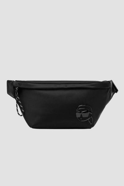 KARL LAGERFELD Czarna nerka męska z logo. Czarne saszetki męskie KARL LAGERFELD. W wyprzedaży za 741.99 zł.