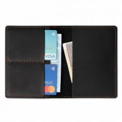 Portfel Brødrene SW01 Czarny. Czarne portfele męskie Brødrene, bez wzorów, z materiału. Za 76.99 zł.