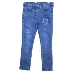 Carodel Spodnie Jeansowe Dziewczęce Z Gwiazdkami 98 Niebieski. Jeansy dla dziewczynek marki bonprix. Za 59.00 zł.