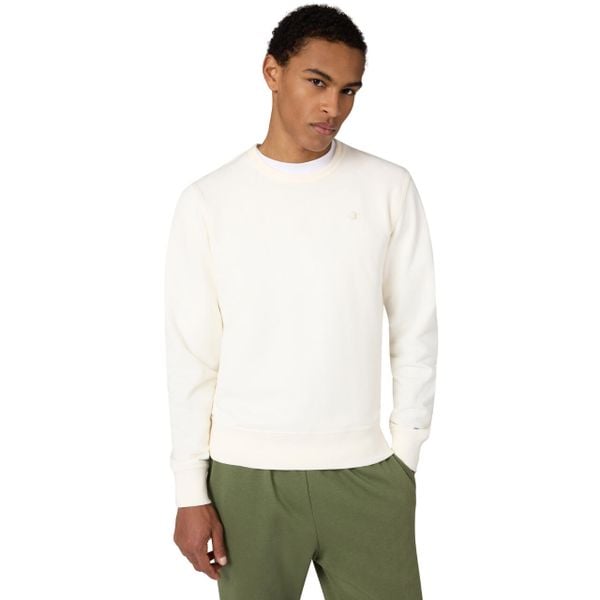 Bluza męska Champion Crewneck Sweatshirt. Brązowe bluzy męskie Champion, m, z aplikacjami, z bawełny, bez kaptura. Za 175.99 zł.