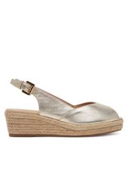 Geox Espadryle D Iberide A D55YXA 000Y2 C2012 Złoty. Żółte sandały damskie Geox, bez wzorów, ze skóry, bez obcasa, bez zapięcia. Za 289.99 zł.