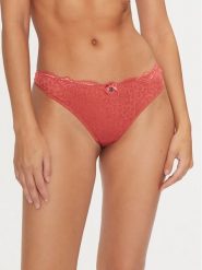Hunkemöller Stringi Marine 206318 Czerwony. Czerwone stringi damskie Hunkemöller, xl, bez wzorów, z syntetyku. Za 39.99 zł.