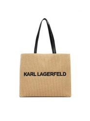 KARL LAGERFELD Torebka B3W46044 Beżowy. Brązowe torebki do ręki damskie KARL LAGERFELD, bez wzorów, z materiału, bez dodatków. Za 649.99 zł.