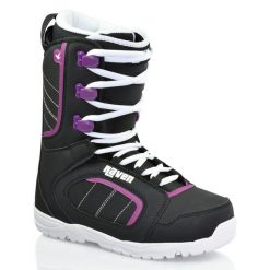 Buty snowboardowe Raven Diva 39,5 (25,5cm). Czarne obuwie sportowe damskie RAVEN, bez wzorów, snowboardowy. Za 549.00 zł.