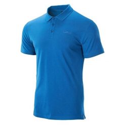 Koszulka polo męska Hi-Tec Romso - niebieska, Rozmiar M. Niebieskie koszulki polo męskie Hi-tec, m, bez wzorów, z bawełny, klasyczne, bez ramiączek. Za 54.99 zł.