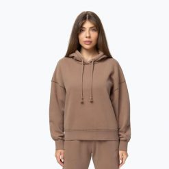 Bluza damska Pitbull Lovia Hooded. Brązowe bluzy damskie PITBULL, s, bez wzorów, z bawełny. Za 189.99 zł.