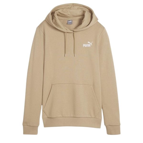 Damska Bluza Z Kapturem Z Haftem Essential. Brązowe bluzy damskie Puma, m, bez wzorów, z bawełny, z kapturem. Za 119.00 zł.