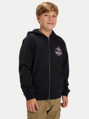 Quiksilver Bluza Graphic Zip EQBFT03958 Czarny Regular Fit. Czarne bluzy dla chłopców Quiksilver, bez wzorów, z bawełny, bez ramiączek, bez kaptura. Za 219.99 zł.
