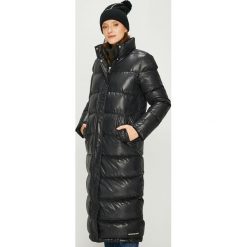 Calvin Klein Jeans - Kurtka puchowa. Czarne kurtki damskie Calvin Klein Jeans, m, bez wzorów, z jeansu, długie, bez kaptura. W wyprzedaży za 999.90 zł.