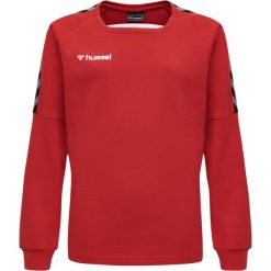 Bluza do piłki ręcznej dla dzieci Hummel hmlAUTHENTIC Training. Czerwone bluzy dla chłopców Hummel, bez wzorów, bez ramiączek, bez kaptura. Za 189.50 zł.