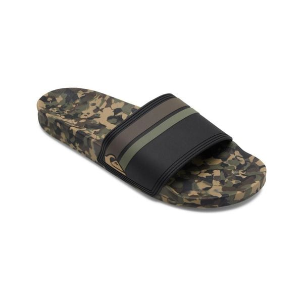 Sandały wsuwane dla Mężczyzn RIVI SLIDE Zielony. Zielone klapki męskie Quiksilver, z gumy, bez zapięcia. Za 179.00 zł.