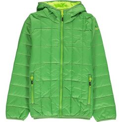 Kurtka zimowa w kolorze zielonym. Zielone buty zimowe chłopięce CMP Kids, bez wzorów, z syntetyku, bez zapięcia. W wyprzedaży za 135.95 zł.
