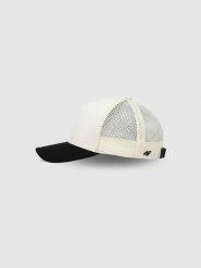 4F Czapka trucker z daszkiem uniseks - biała L/XL. Białe czapki i kapelusze damskie 4f, na lato, bez wzorów, z syntetyku, sportowe. W wyprzedaży za 59.99 zł.