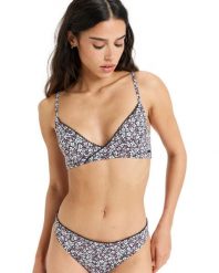 Trójkątny stanik bikini dla Kobiety INTO THE SUN Czarny. Czarne bikini damskie Roxy, m, bez wzorów. Za 139.99 zł.