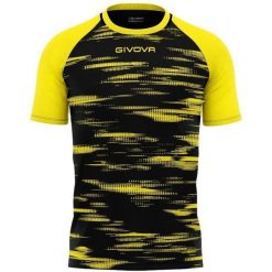 Givova Pixel Sport T-shirt 3XL Czarny-Żółty Unisex. Czarne koszulki sportowe męskie Givova, xl, bez wzorów, z poliesteru, bez kołnierzyka, bez ramiączek, do piłki nożnej. Za 69.01 zł.