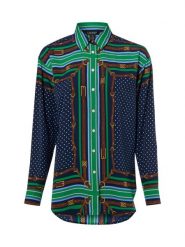 Lauren Ralph Lauren Damska bluzka koszulowa Kobiety niebieski|zielony|wielokolorowy wzorzysty, M. Niebieskie bluzki damskie Lauren Ralph Lauren, m, bez wzorów, z syntetyku, eleganckie, bez kołnierzyka, bez ramiączek. Za 899.95 zł.