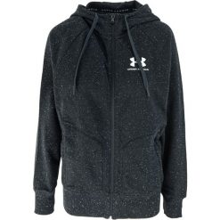 Bluza z kapturem męskie Under Armour Speckled Fleece Fz Hoodie. Czarne bluzy męskie Under Armour, m, bez wzorów, z bawełny, z kapturem. Za 190.00 zł.