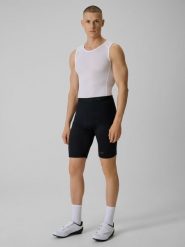 4F Spodenki kolarskie z żelową wkładką męskie - czarne XL. Czarne szorty męskie 4f, m, bez wzorów, z materiału, biznesowe. Za 149.99 zł.