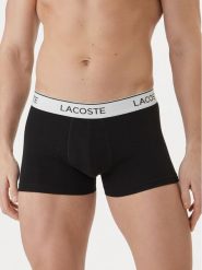 Lacoste Komplet bokserek 5H9002 Czarny. Czarne bokserki męskie Lacoste, m, bez wzorów, z bawełny. Za 179.99 zł.