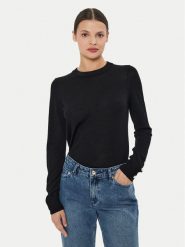 MICHAEL Michael Kors Sweter MS460XH4VR Czarny Regular Fit. Czarne swetry damskie MICHAEL Michael Kors, m, bez wzorów, z wełny, bez kołnierzyka, bez ramiączek, bez kaptura. Za 439.99 zł.