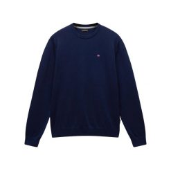 Bluza Napapijri Droz 5. Niebieskie bluzy męskie Napapijri, xl, bez wzorów, z materiału, bez kaptura. Za 318.80 zł.