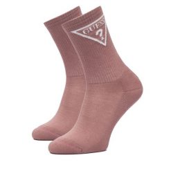 Skarpety długie Guess. Czerwone skarpety damskie Guess, z aplikacjami. Za 54.99 zł.