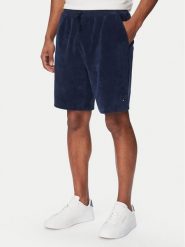 Tommy Hilfiger Szorty sportowe MW0MW42880 Granatowy Regular Fit. Niebieskie krótkie spodenki sportowe męskie Tommy Hilfiger, m, bez wzorów, z bawełny. Za 489.99 zł.