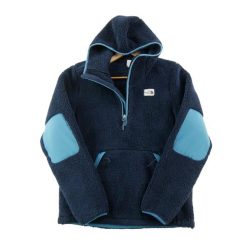 Second life - Bluza polarowa męska Polaire sherpa - Jak nowy. Niebieskie bluzy męskie The North Face, m, bez wzorów, z materiału, bez kaptura. Za 292.56 zł.