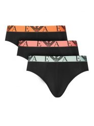 Emporio Armani Underwear Komplet slipów EM000258 AF20668 MC061 Czarny. Czarne slipki męskie Emporio Armani Underwear, m, bez wzorów, z bawełny. Za 249.99 zł.