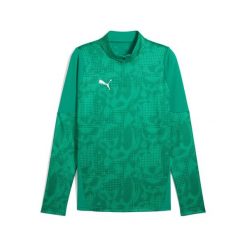 Bluza treningowa z zamkiem błyskawicznym 1/4 Puma Cup. Zielone bluzy męskie Puma, bez wzorów, bez kaptura. Za 340.50 zł.