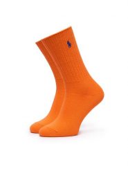 Polo Ralph Lauren Skarpety długie 455P10242011 Pomarańczowy. Brązowe skarpety damskie Polo Ralph Lauren, bez wzorów, z bawełny. Za 89.99 zł.