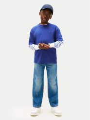 Tommy Hilfiger T-Shirt Essential Archive KB0KB09646 M Niebieski Regular Fit. Niebieskie t-shirty dla chłopców Tommy Hilfiger, bez wzorów, z bawełny, bez ramiączek. Za 109.99 zł.