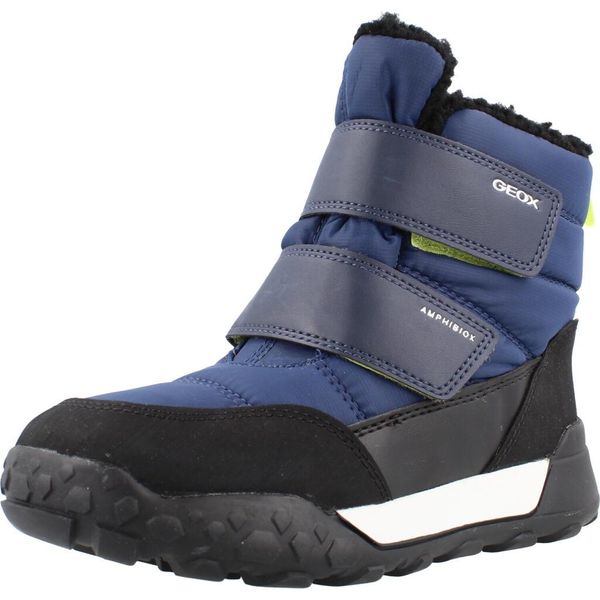 Buty GEOX J TREKKYUP BOY Niebieski. Niebieskie trekkingi męskie Geox, trekkingowe. Za 189.99 zł.