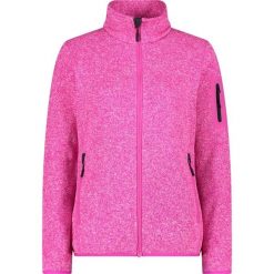 Bluza polarowa damska CMP Haze Jacket Knitted. Czerwone bluzy damskie CMP, bez wzorów, z materiału, z kapturem. Za 287.75 zł.